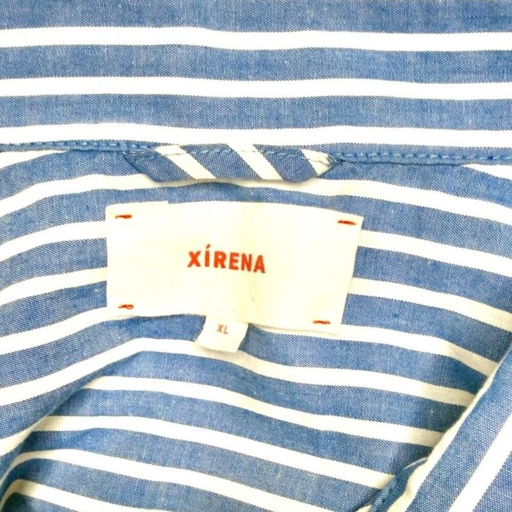 Xirena Beau Button Down Blue White Size: XL - Picture 3 of 3